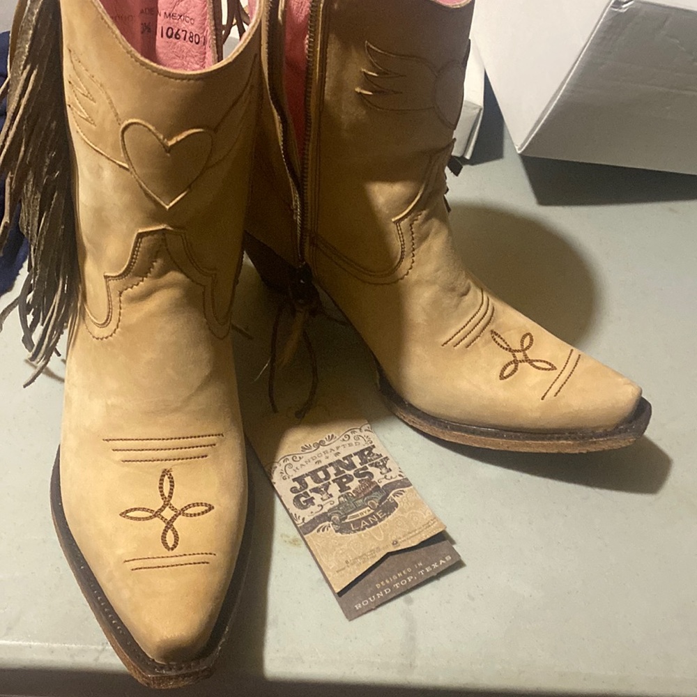 Junk Gypsy by Lane fringe bootie